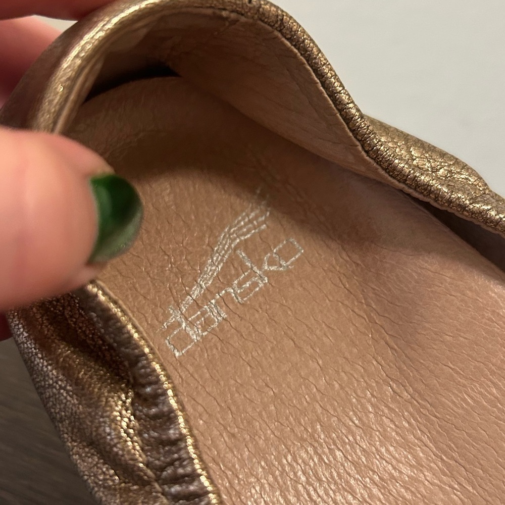 Dansko Lisanne Metallic Flats - Picture 6 of 7
